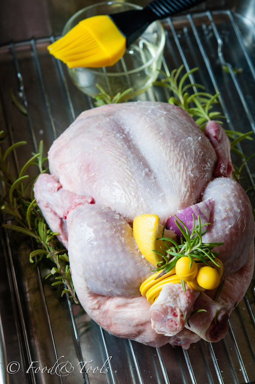 Whole Chicken-Silicone Food Ties and Brush-Fresh Herbs – Food and